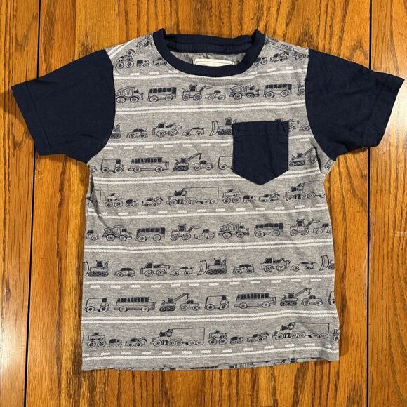 Distortion / The Children’s Place 2 T-shirt Set (4T)  Work Trucks, Grandpa - Picture 2 of 8